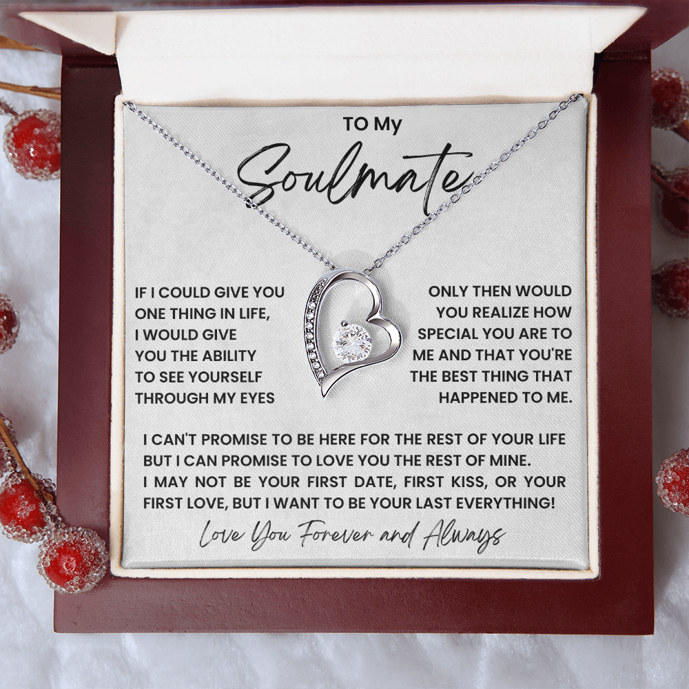 To my soulmate - forever love necklace