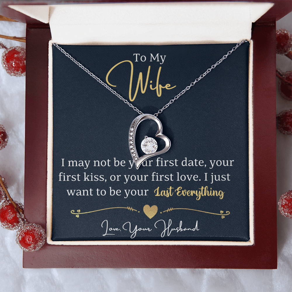 To my wife - forever love necklace