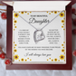 My beautiful daughter forever love necklace