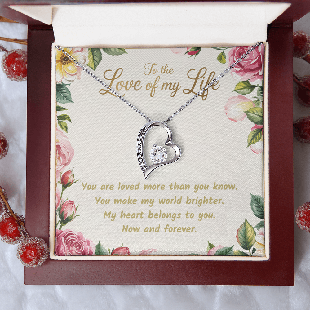 To the Love of My Life. Forever Love Necklace