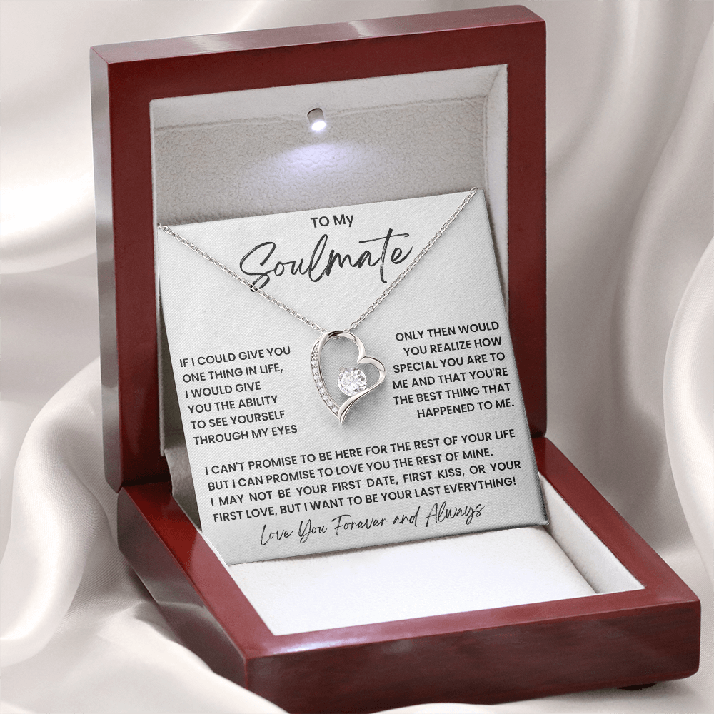 To my soulmate - forever love necklace