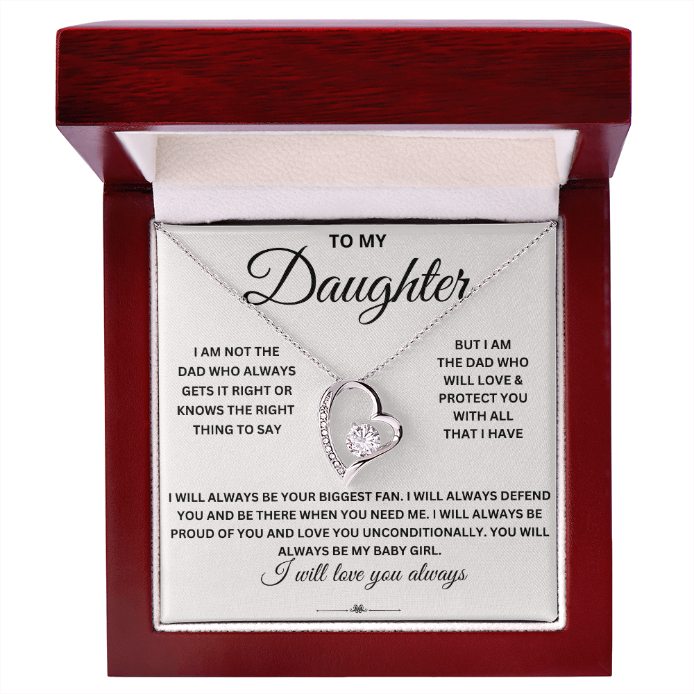 To daughter from Dad - Forever Love Necklace