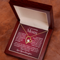 To my loving Mom forever love necklace