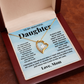 To my beautiful daughter. Forever Love necklace from Mom