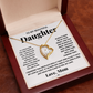 Forever love necklace from mom to daughter