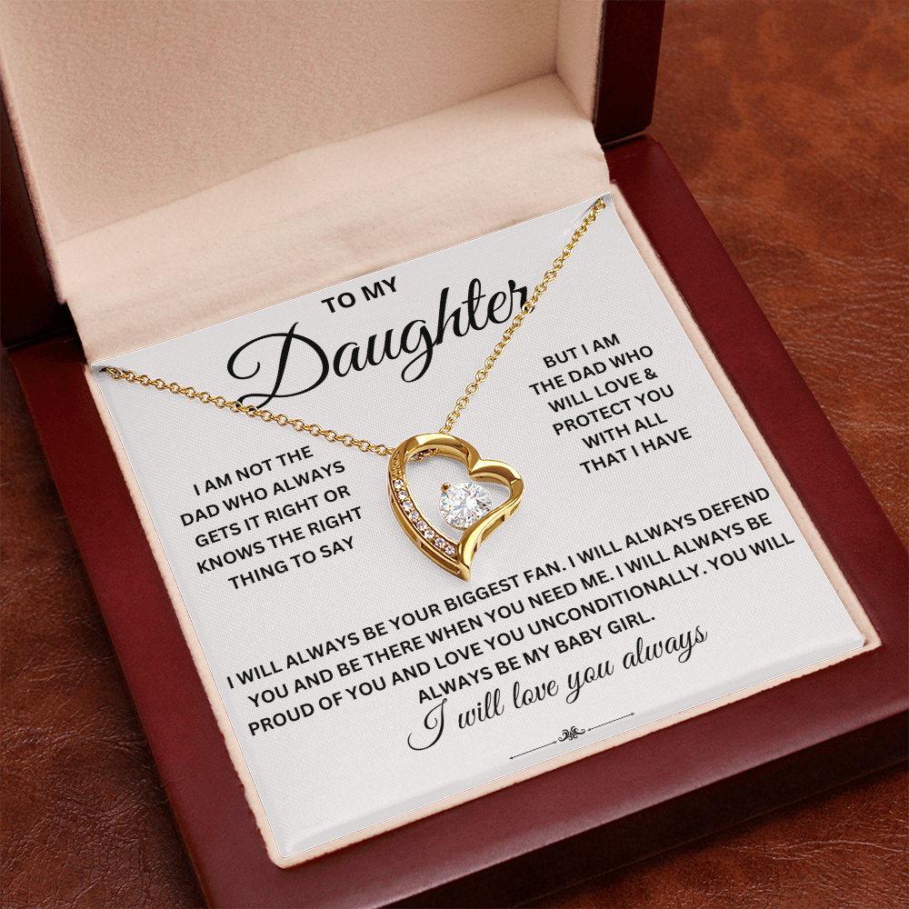 To daughter from Dad - Forever Love Necklace