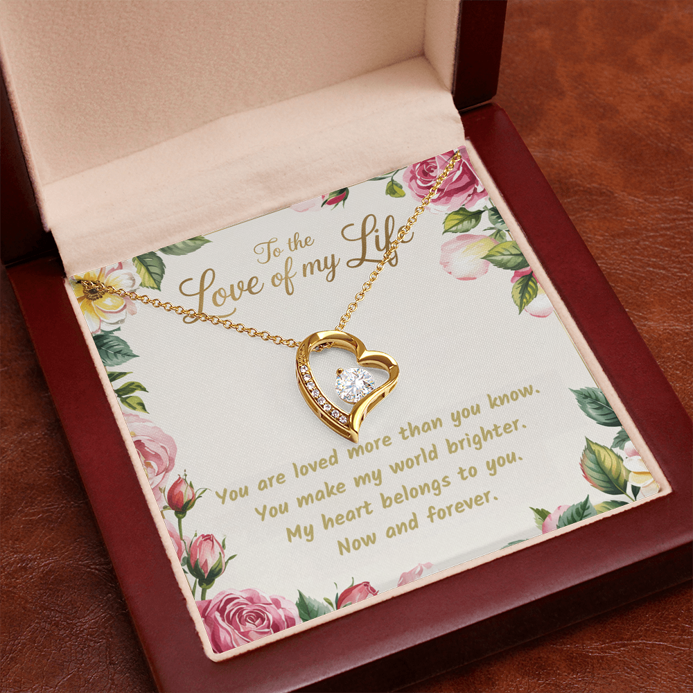 To the Love of My Life. Forever Love Necklace