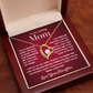 To my loving Mom forever love necklace