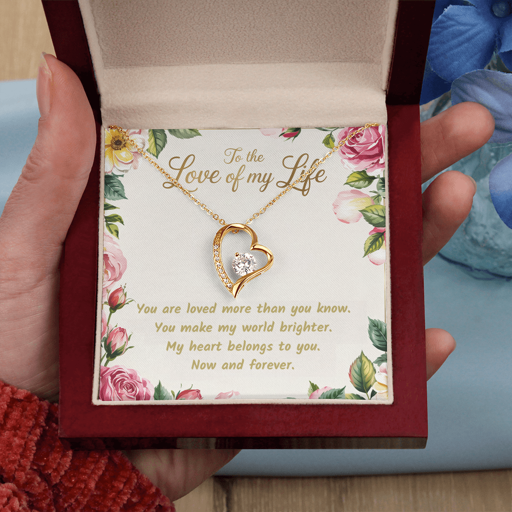To the Love of My Life. Forever Love Necklace