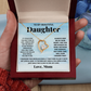 To my beautiful daughter. Forever Love necklace from Mom