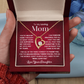 To my loving Mom forever love necklace