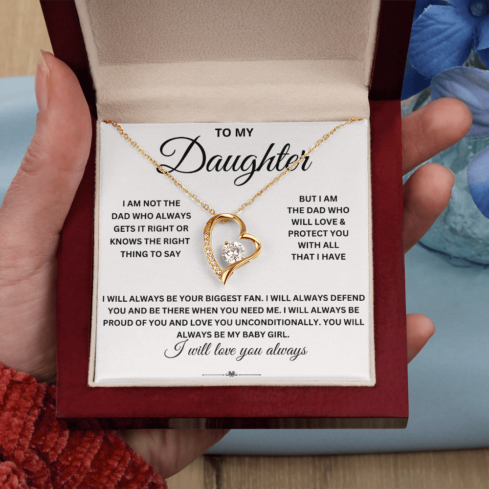 To daughter from Dad - Forever Love Necklace