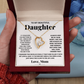 Forever love necklace from mom to daughter