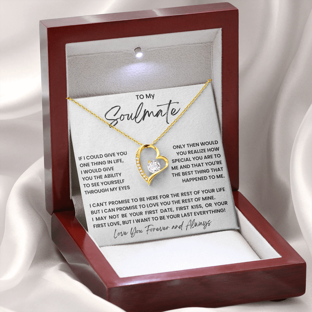 To my soulmate - forever love necklace