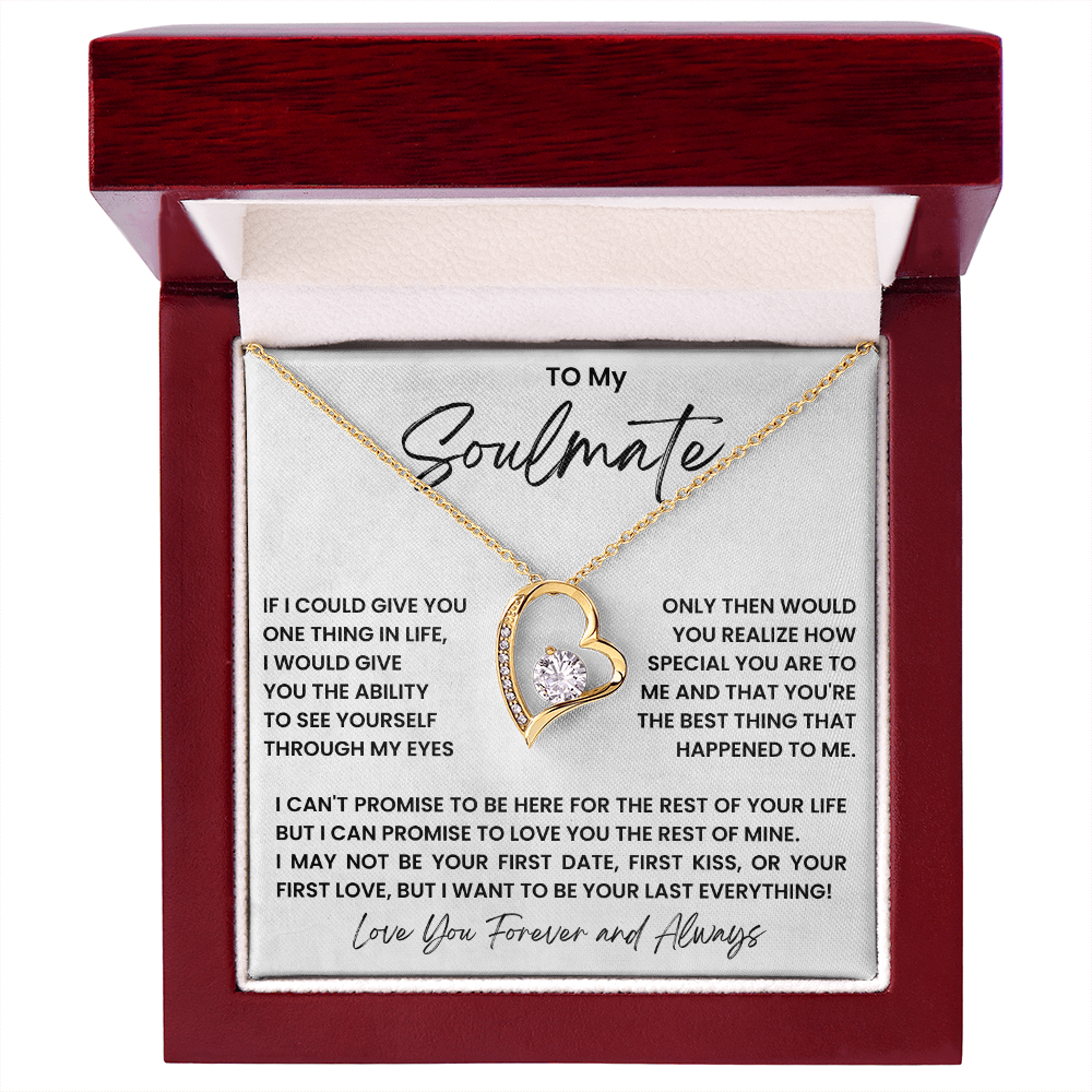 To my soulmate - forever love necklace