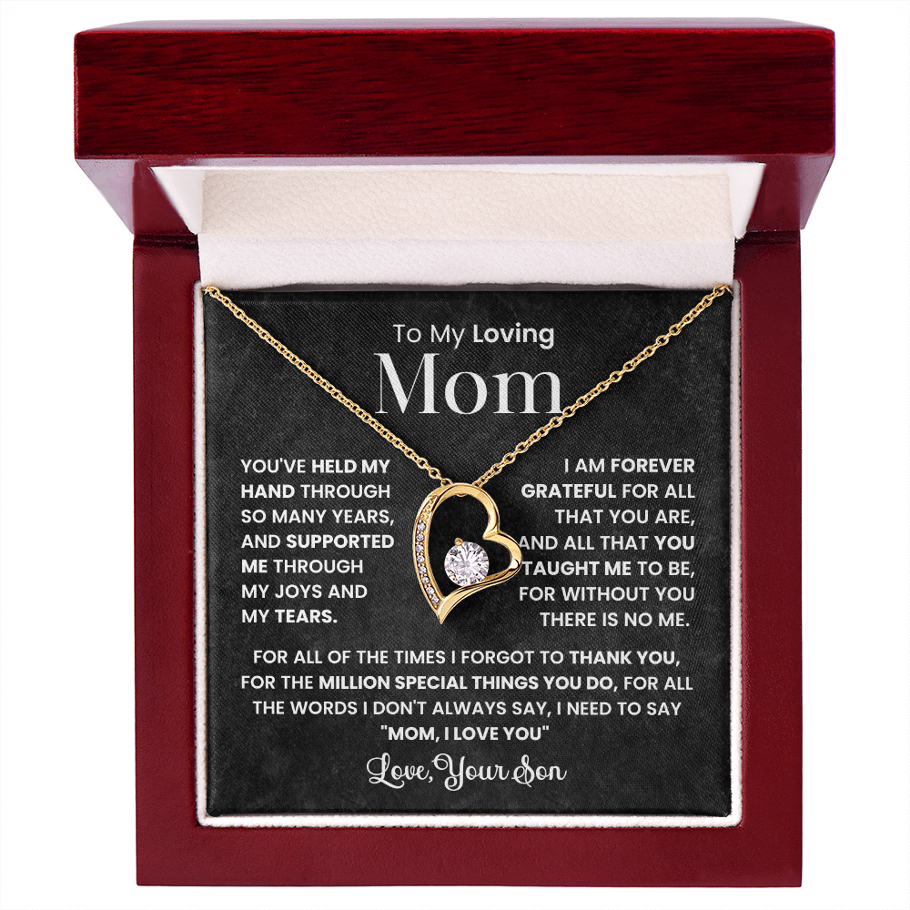 To Mom from Son - Forever Love necklace