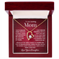 To my loving Mom forever love necklace