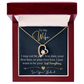 To my wife - forever love necklace