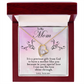 To My Mom Forever love necklace