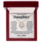 Forever love necklace from mom to daughter