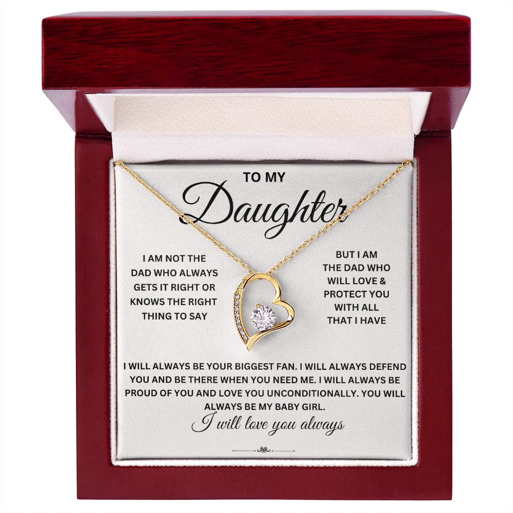 To daughter from Dad - Forever Love Necklace
