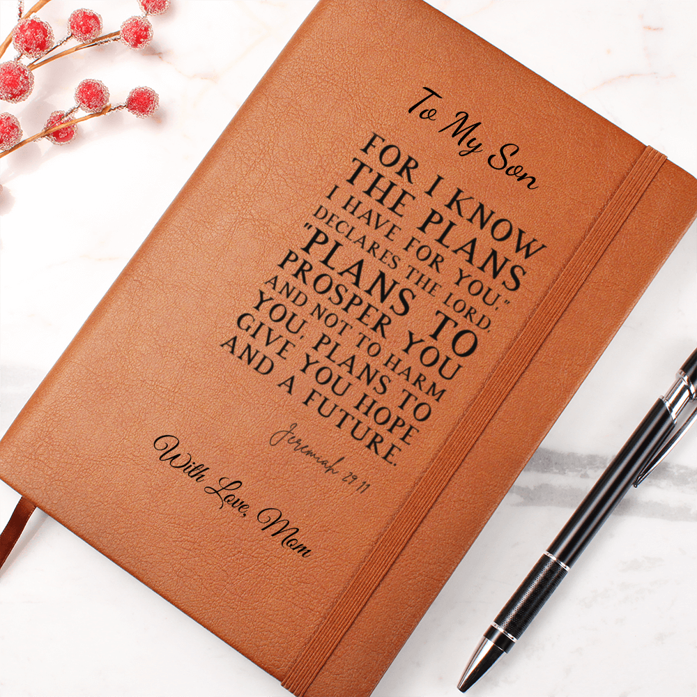 Custom Journal with Bible quote