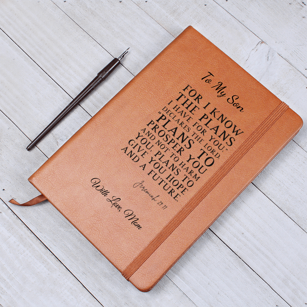 Custom Journal with Bible quote