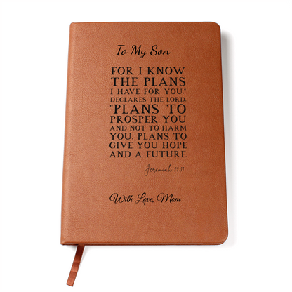 Custom Journal with Bible quote