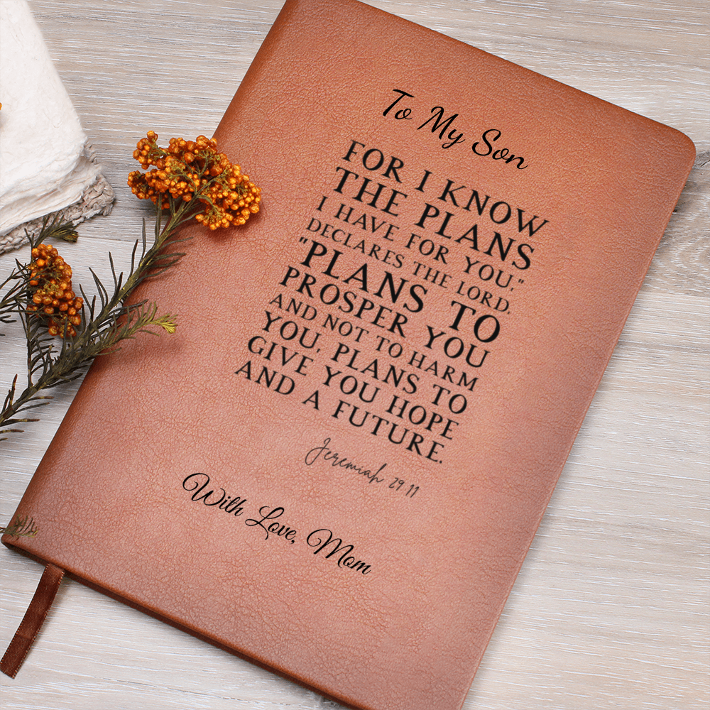 Custom Journal with Bible quote