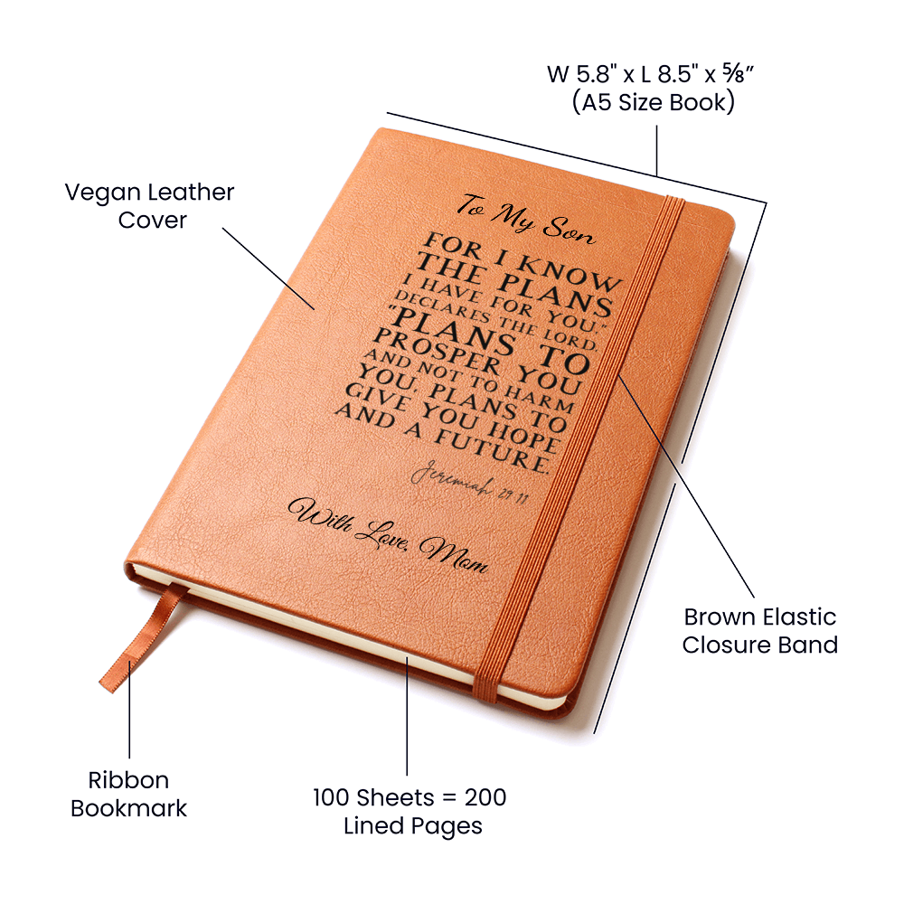 Custom Journal with Bible quote