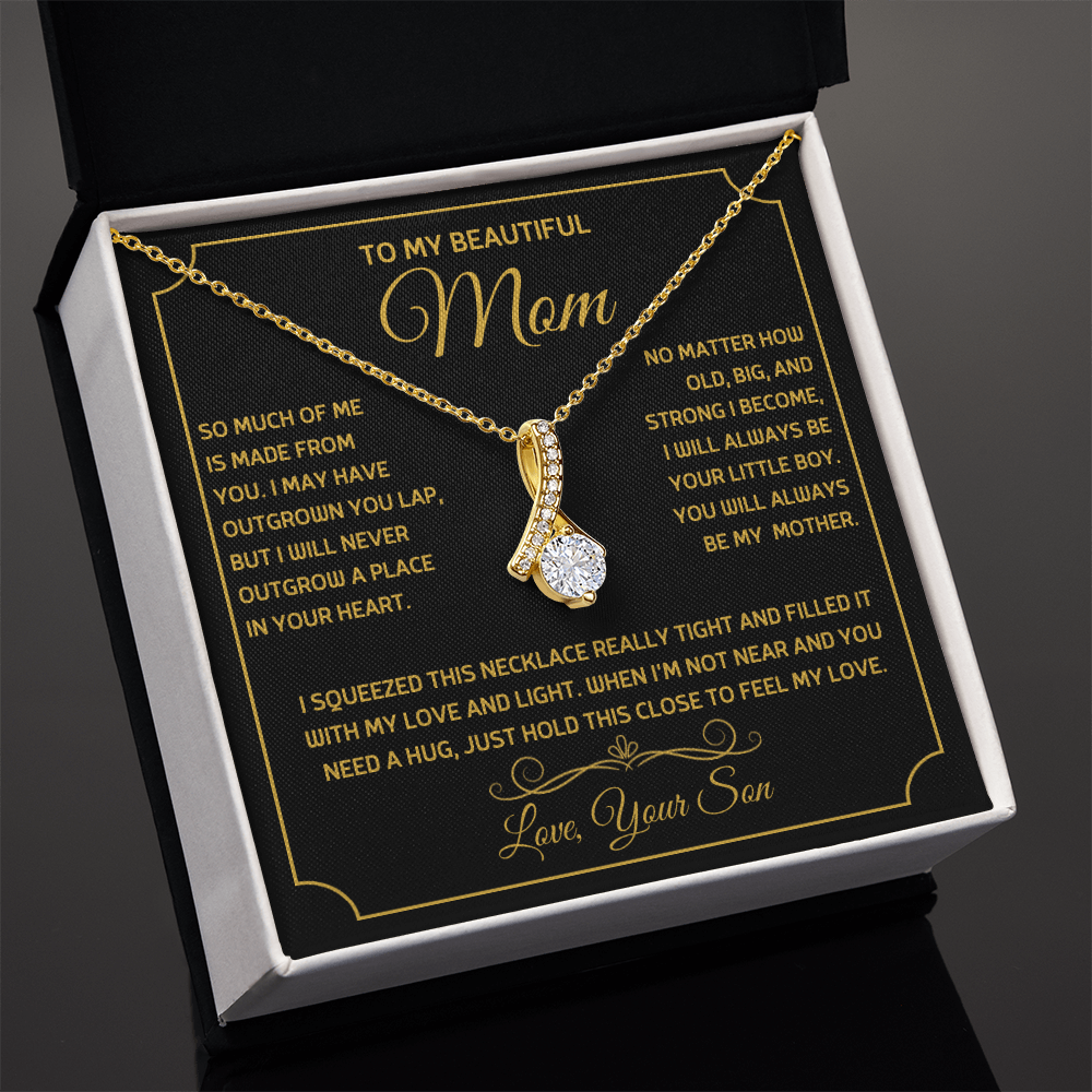 To my beautiful mom, from son