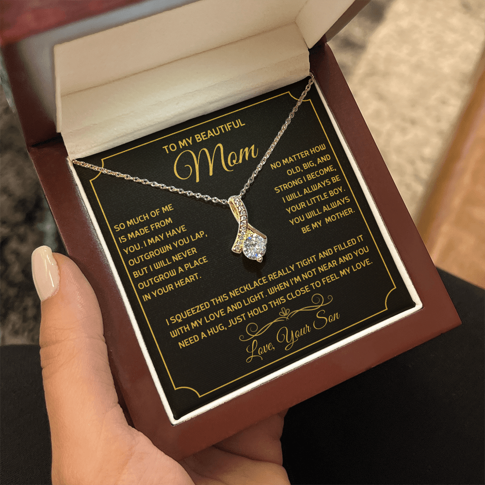To my beautiful mom, from son