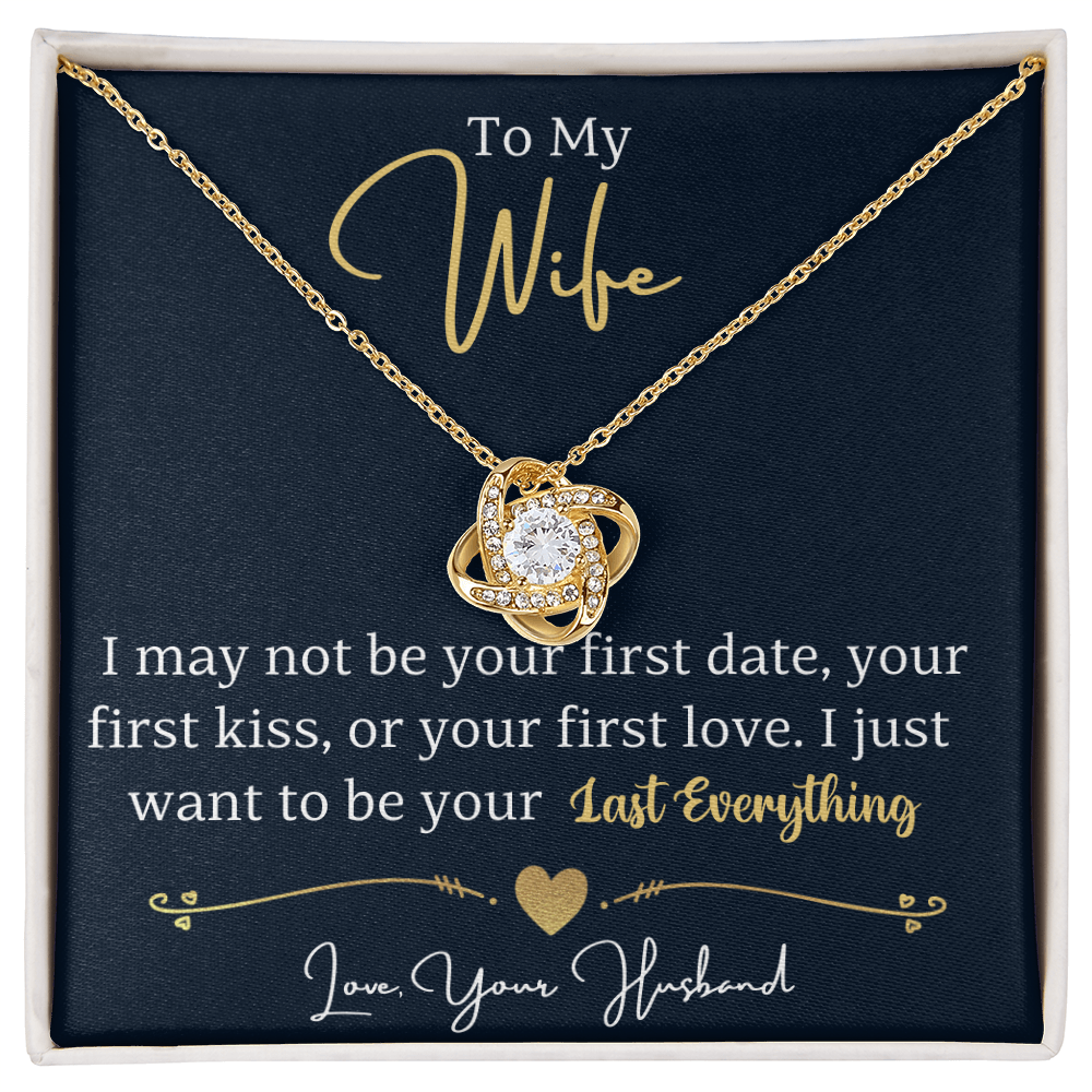 To my wife - love knot necklace