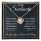 To my soulmate. Love knot necklace