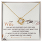 To my wife - love knot necklace