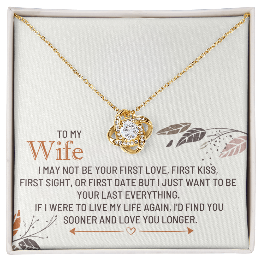 To my wife - love knot necklace