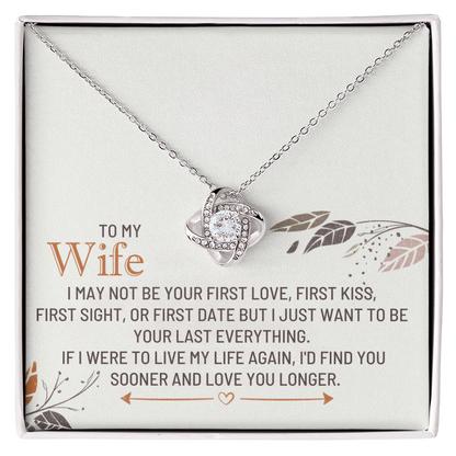 To my wife - love knot necklace