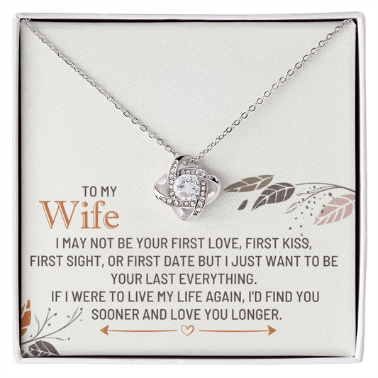 To my wife - love knot necklace