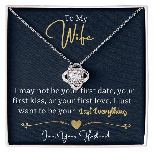 To my wife - love knot necklace