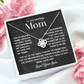 To Mom from son - love knot necklace