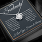 To my soulmate. Love knot necklace