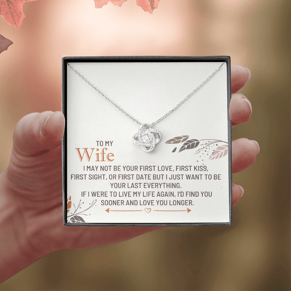 To my wife - love knot necklace