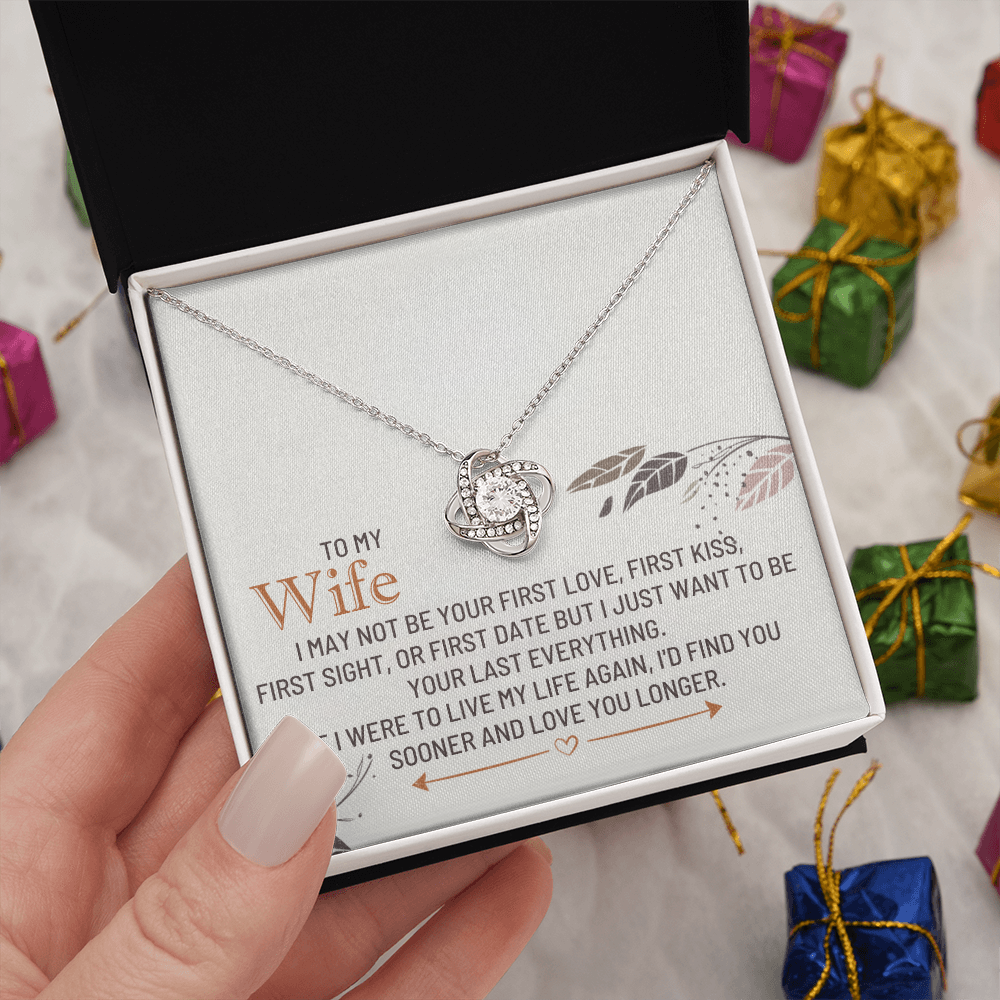 To my wife - love knot necklace