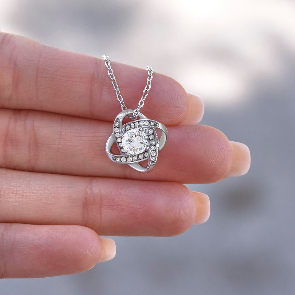 To my Daughter Love Knot necklace from Dad