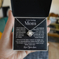 To Mom from son - love knot necklace