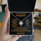 My beautiful daughter - love always - love knot necklace