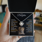 To my Daughter Love Knot necklace from Dad