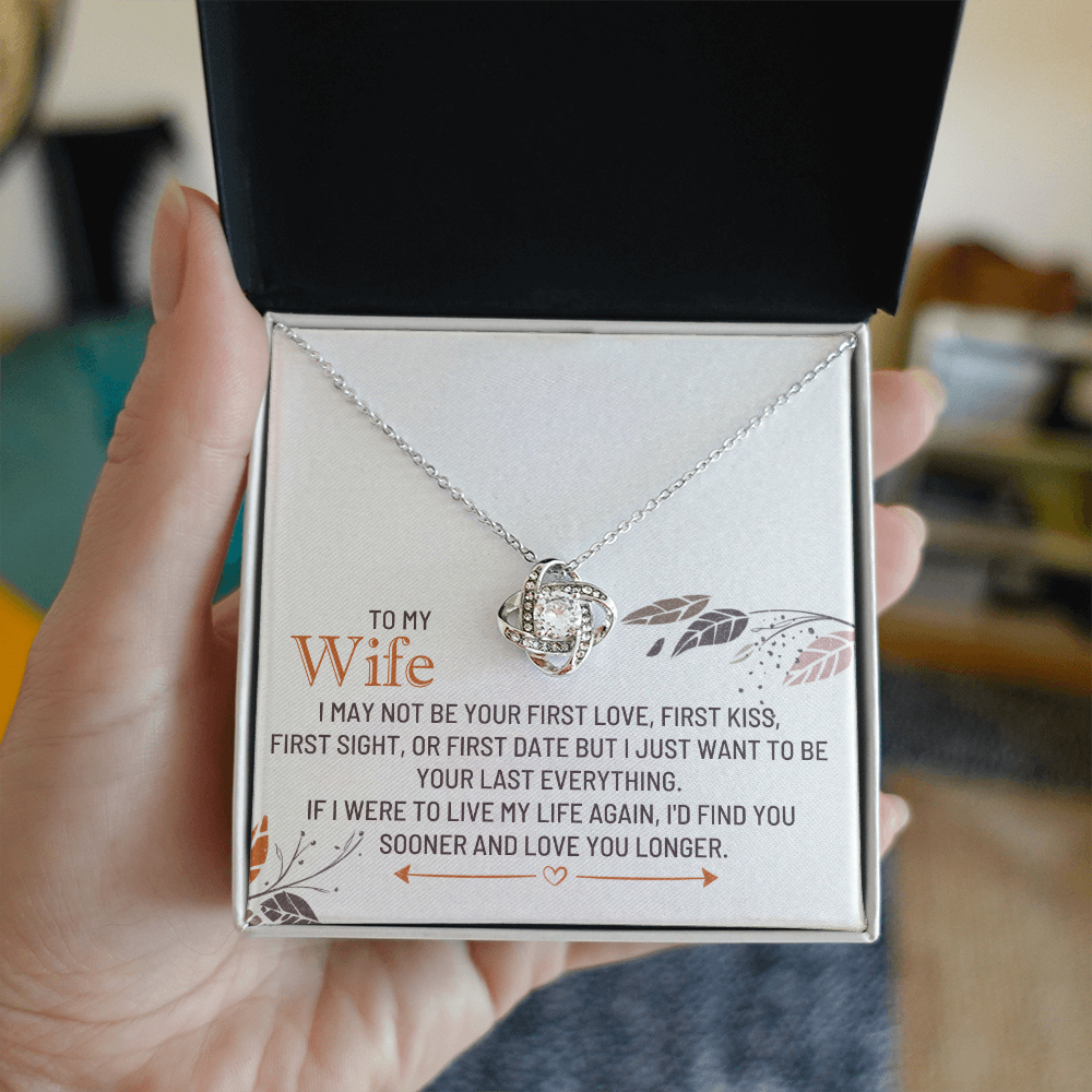 To my wife - love knot necklace