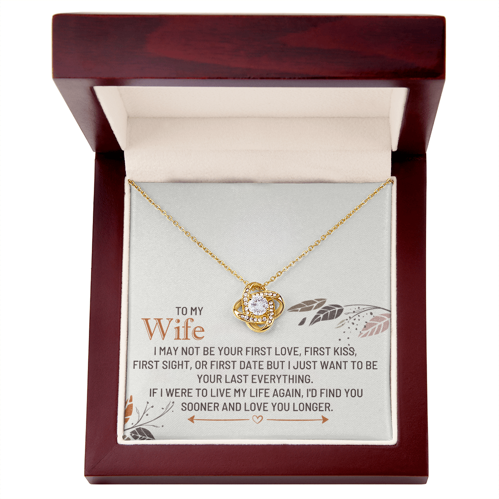 To my wife - love knot necklace