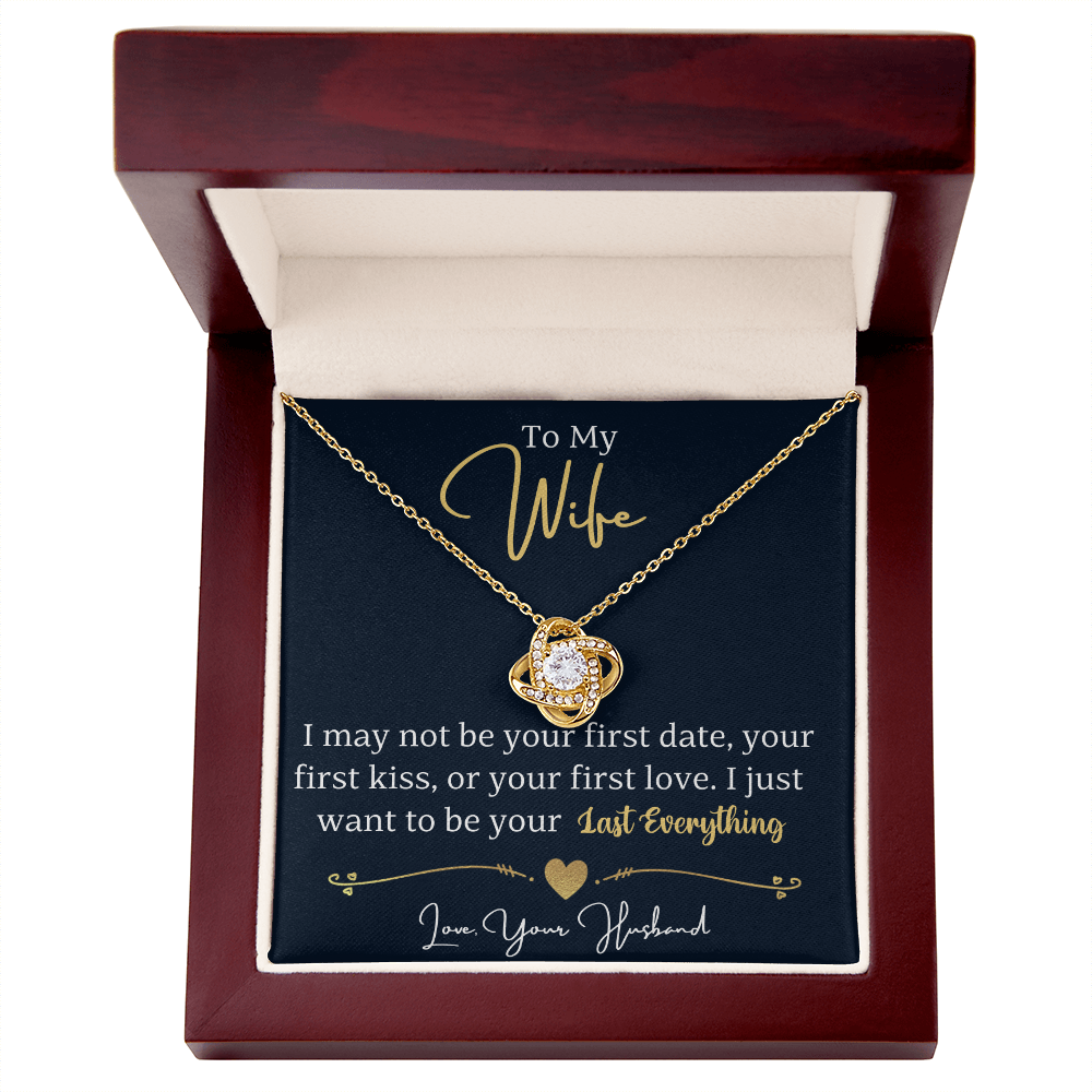 To my wife - love knot necklace